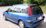 Peugeot 206sw, 1,4HDi, r. 2004, pekná modrá metalíza, 50kW, 3500eu – fotka 3